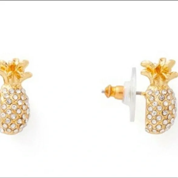 Kate Spade Pineapple🍍Pave Earrings - Picture 2 of 8